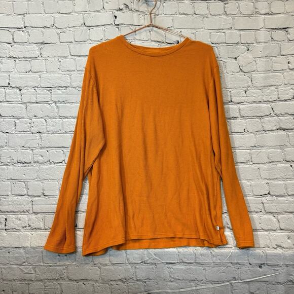 Posh Peanut Tops - Posh Peanut Burnt Orange Waffle Knit Shirt